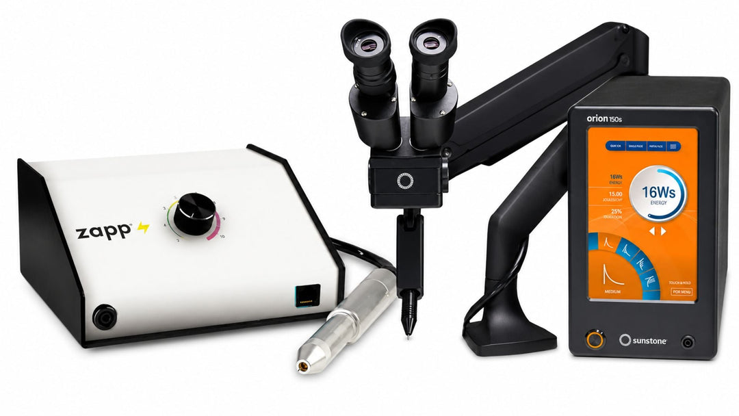 Professional jewelry welding machines and laser welder equipment setup for permanent jewelry businesses and precision metalwork in 2026