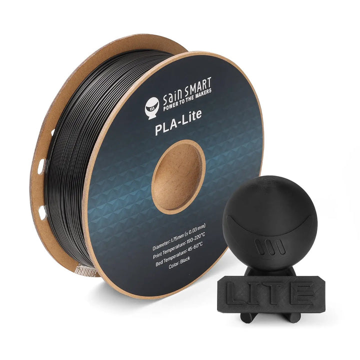 GT-3 High Speed PLA-Lite Filament 1.75mm, 1KG, ±0.03mm, Black/White by SainSmart.com