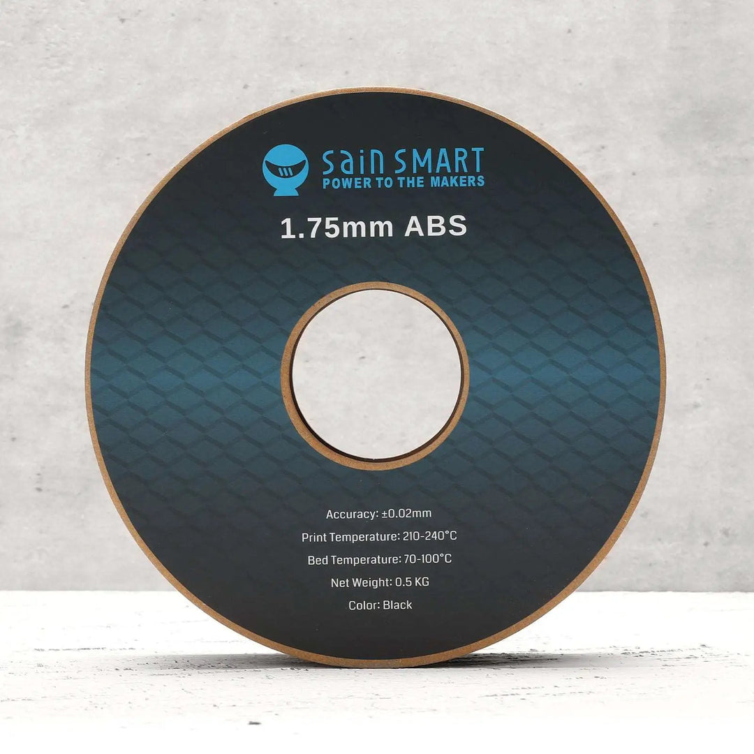 Black, White, Gray, Silver, 1.75mm ABS Filament 1.75mm, 500g x 4 Pack by SainSmart.com