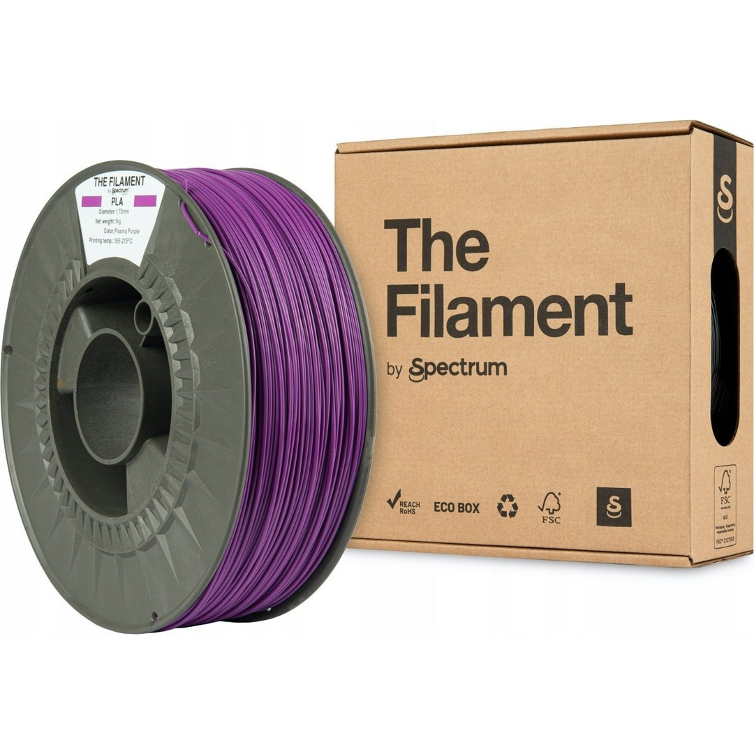 The Filament 3D filament, PLA, 1,75mm, 1000g, TF-24014, plasma purple by ROSA3D