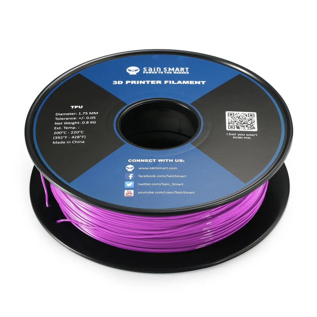 Neon Magenta, Cyberpunk Color TPU 1.75mm Filament 0.8kg/1.76lb by SainSmart.com