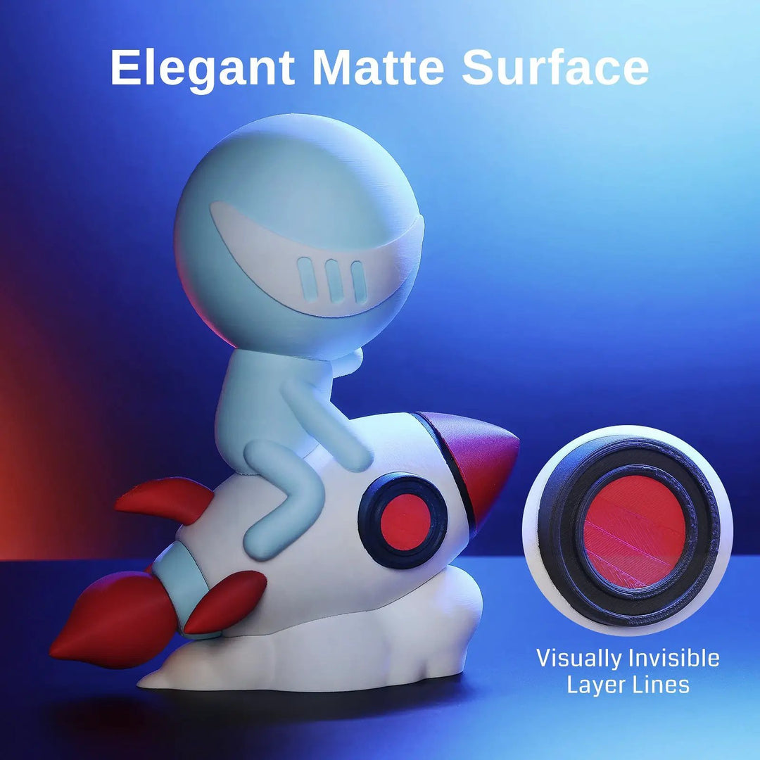 GT-3 High Speed Matte PLA Filament 1.75mm, 1KG, ±0.02mm, Black/White/Teal/Mint/Red/Grey by SainSmart.com