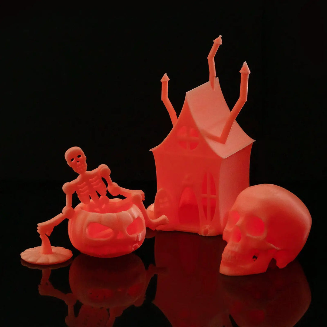Glow-in-the-dark Red 1.75mm PRO-3 PETG Filament, 1kg by SainSmart.com