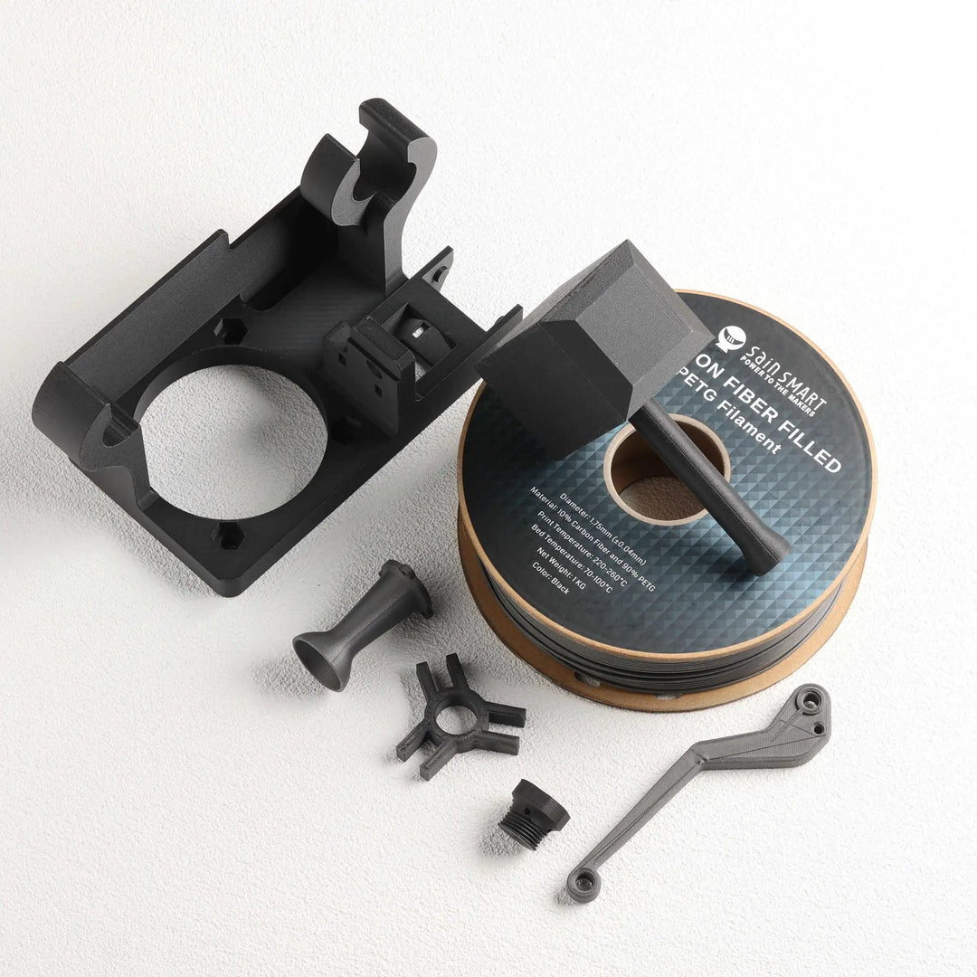 Black, Bronze Carbon Fiber PETG Filament, 1.75mm, Accuracy +/-0.04mm 1KG (2.2lbs) by SainSmart.com