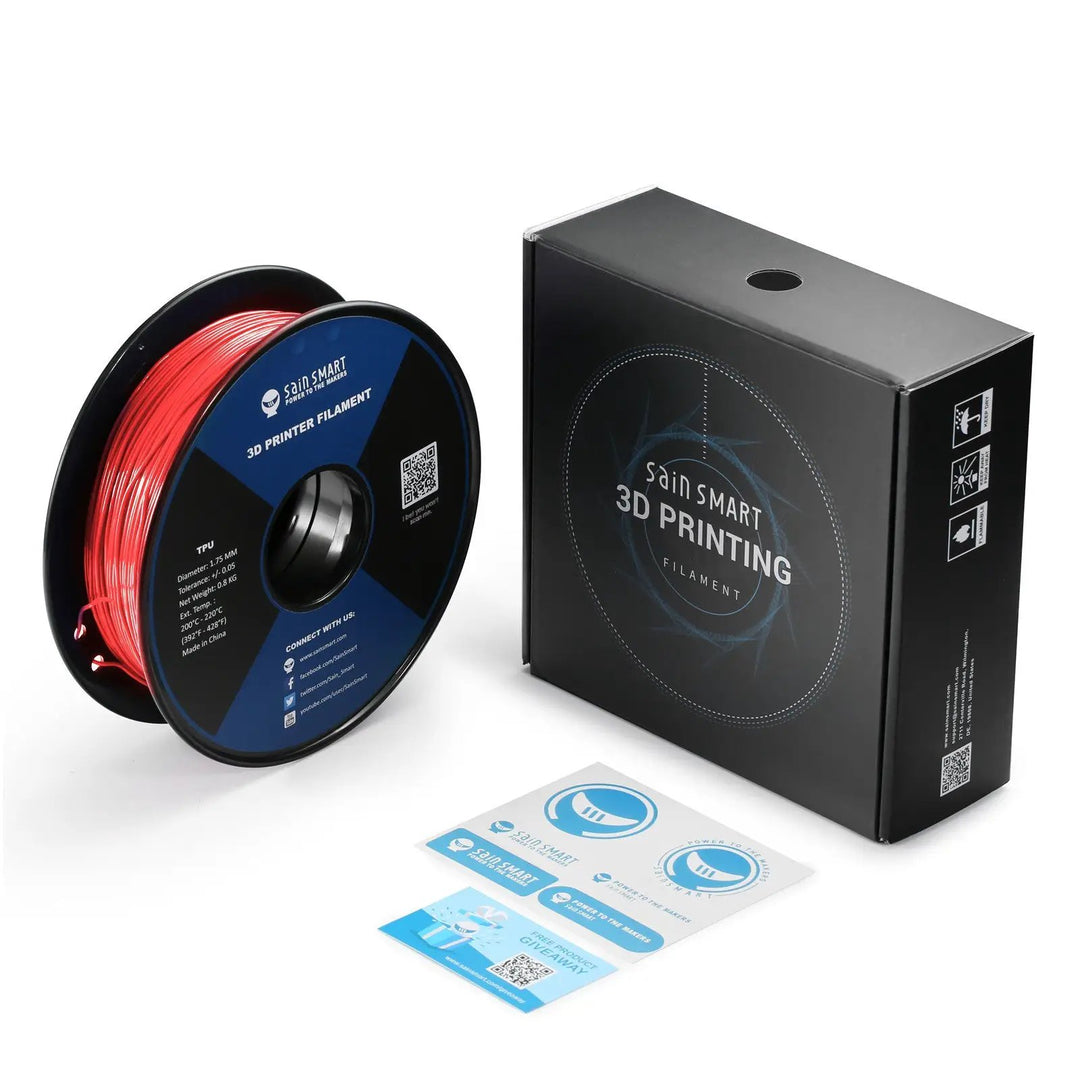 Neon Color TPU Filament Bundle Kit, Cyberpunk Color 1.75mm 0.8kg/1.76lb by SainSmart.com