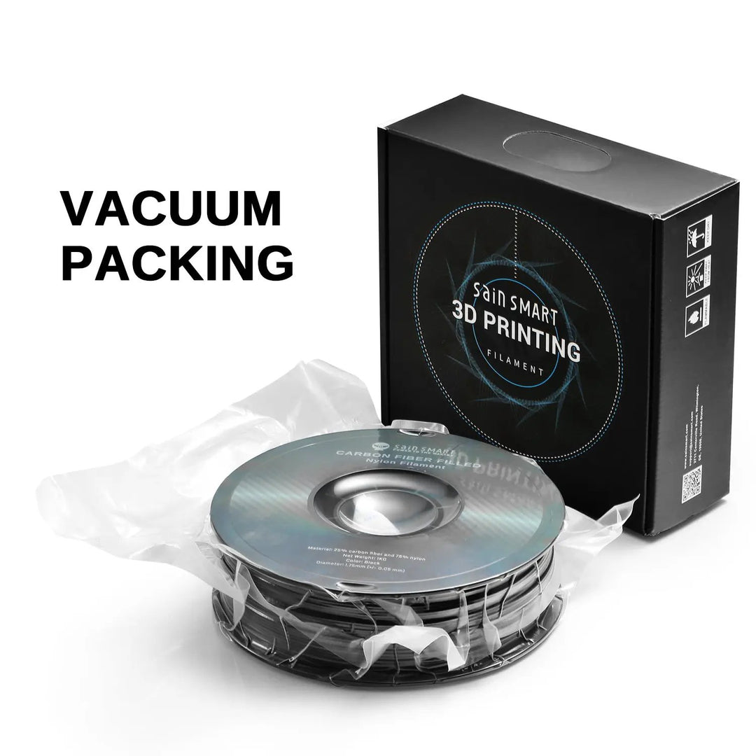 [Open Box] Nylon+ Carbon Fiber Filament 1.75mm 1kg/2.2lb, Black by SainSmart.com