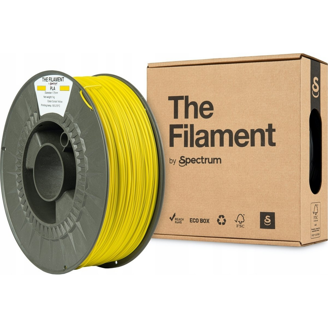 The Filament 3D filament, PLA, 1,75mm, 1000g, TF-24011, sorbet yellow by Spectrum