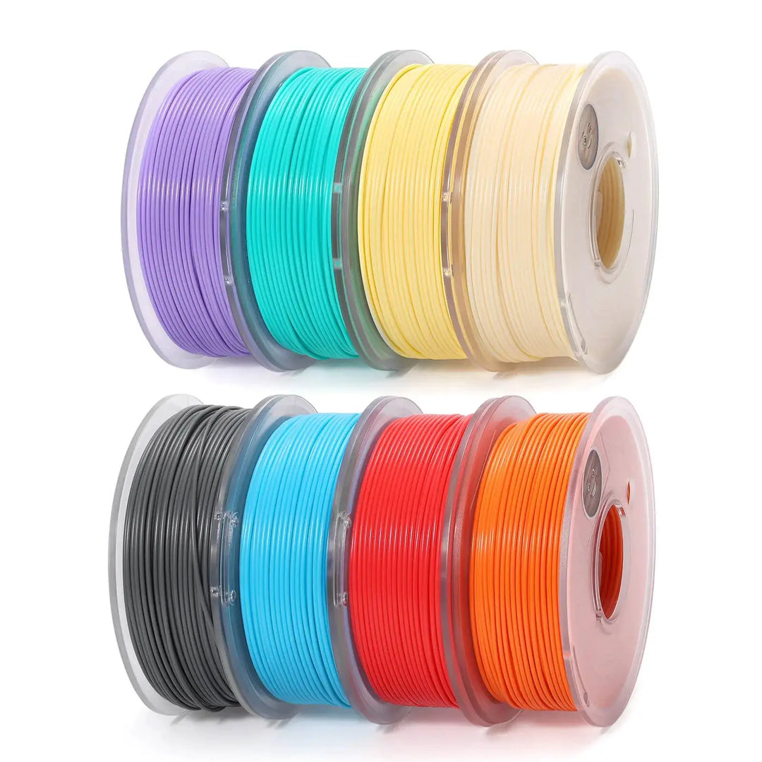 PLA Filament 1.75mm, Planet Explorer 8-Color Mini Spool Bundle, 250g Each, High-Speed PLA, +/-0.02mm Accuracy, Easy-to-Print, Compatible with Most FDM 3D Printers by SainSmart.com