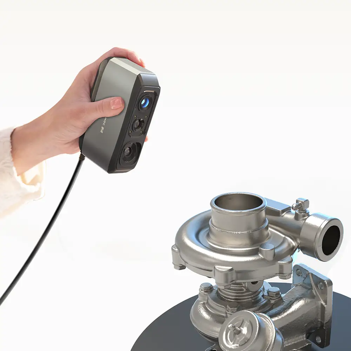 3DMakerpro Moose 3D scanner scanning a detailed object demonstrating capture accuracy