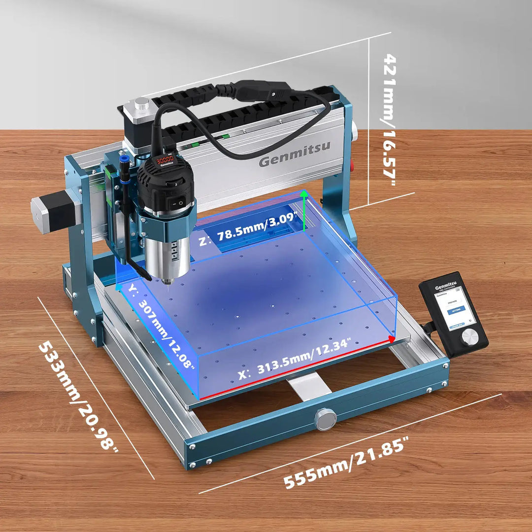 3030-PROVer Ultra Desktop CNC Router for High Precision Metalworking, with Linear Guide & Ball Screw Motion by SainSmart.com
