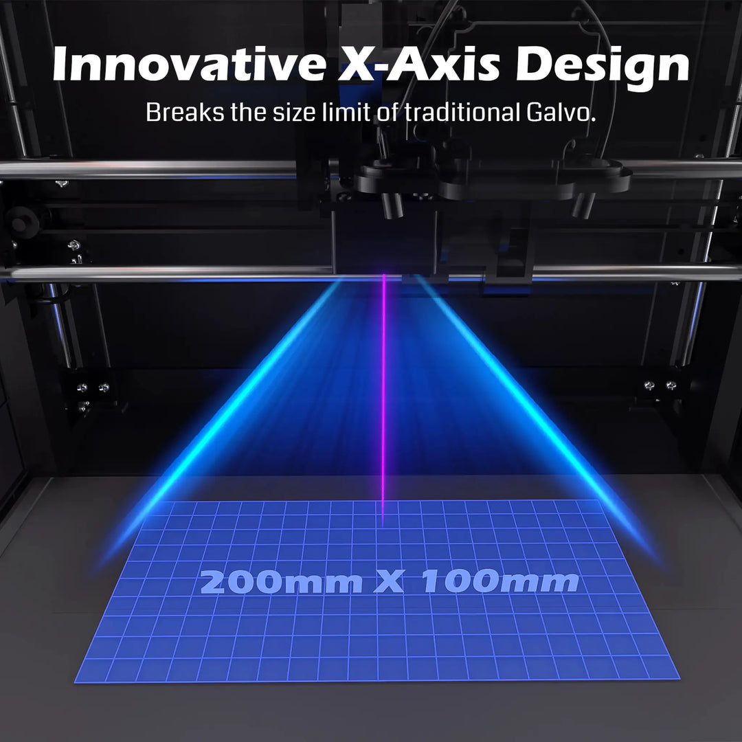 Kintix Hybrid Galvo Laser Engraver – Ultra-Fast Batch Production & Enclosed Safety by SainSmart.com