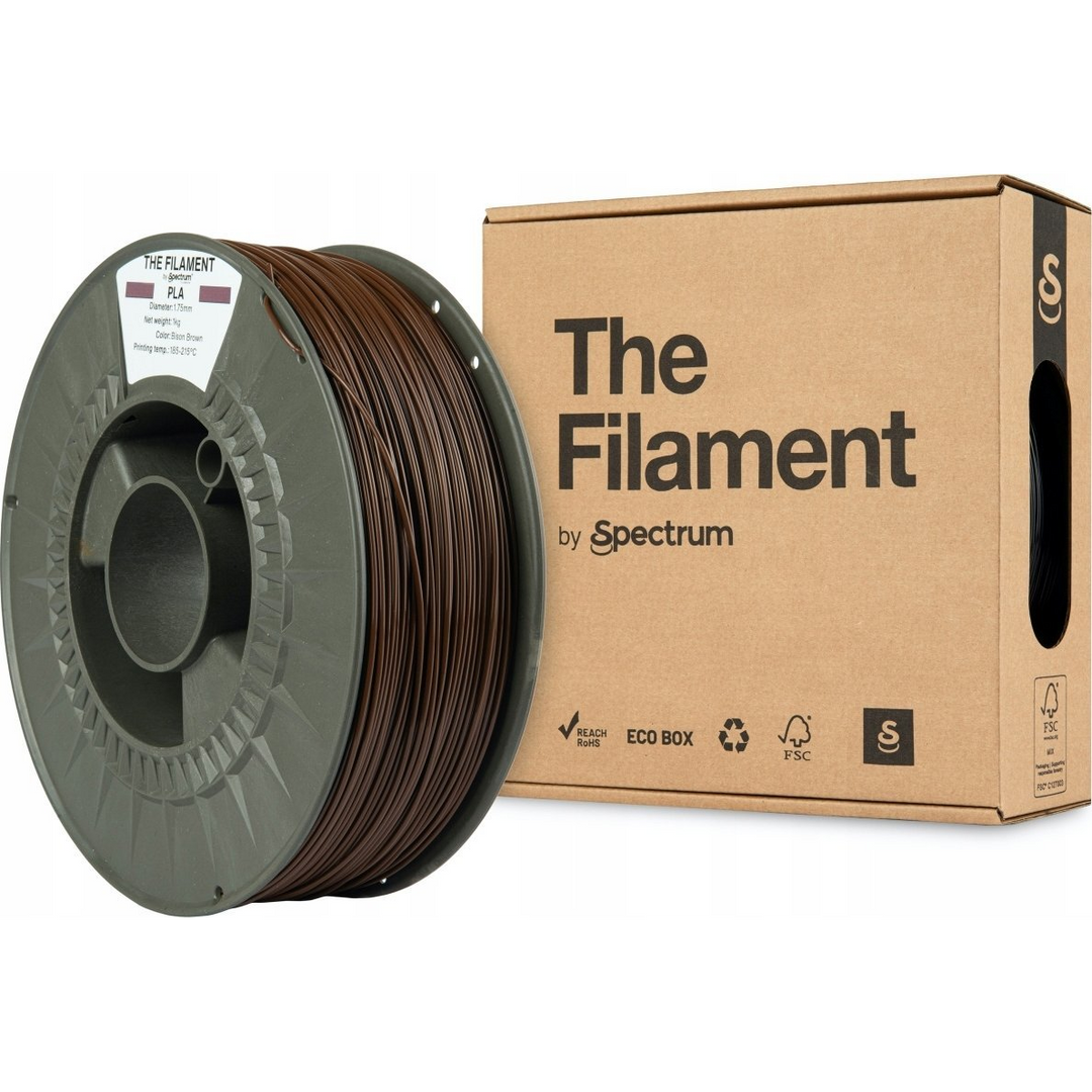 The Filament 3D filament, PLA, 1,75mm, 1000g, TF-24010, bison brown by Spectrum