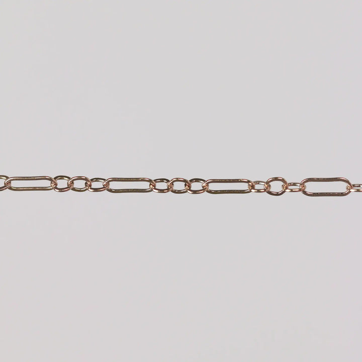 Marlee Permanent Jewelry Chain, Cable Paperclip Design, Long and Short Links, Available in Gold Options and Silver by Sunstone Welders