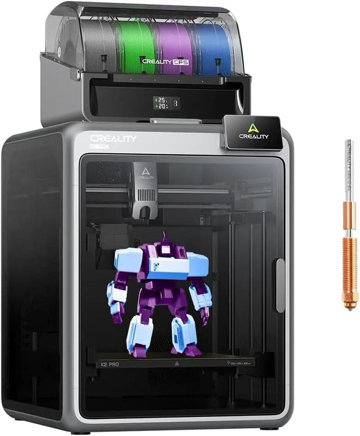 Official Creality K2 Pro Combo 3D Printer, Multicolor 3D Printers with CFS, 600Mm/S Printing Speed 300℃ Direct Drive Extruder Chamber Heating Dual AI Cameras, Printing Size 11.81X11.81X11.81 Inch by Hobby Tech Supply