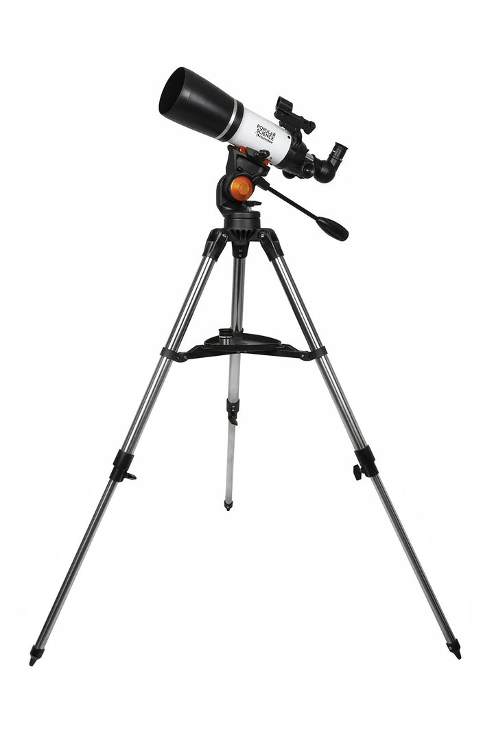 Popular Science by Celestron AstroMaster 80AZS Telescope with Smartphone Adapter and Bluetooth Remote by Celestron