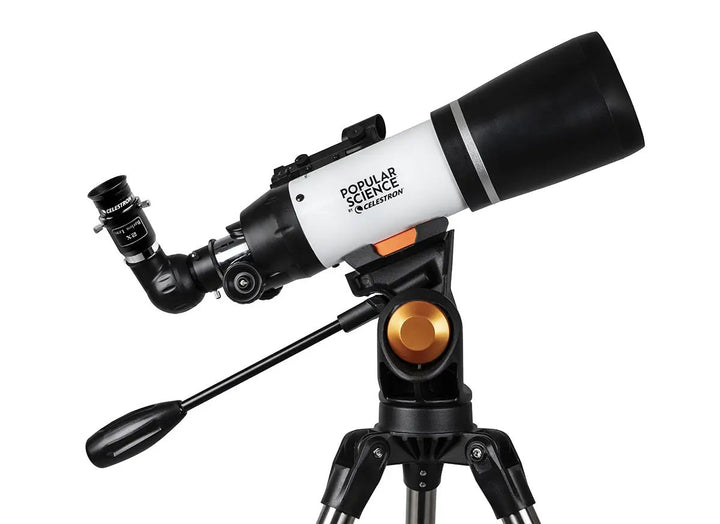 Popular Science by Celestron AstroMaster 80AZS Telescope with Smartphone Adapter and Bluetooth Remote by Celestron