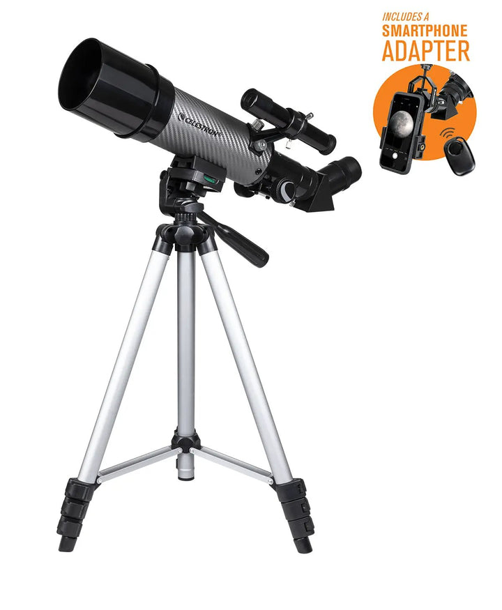 Travel Scope 60 DX Portable Telescope with Smartphone Adapter by Celestron
