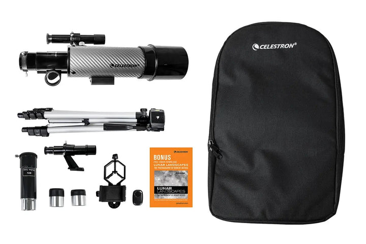 Travel Scope 60 DX Portable Telescope with Smartphone Adapter by Celestron