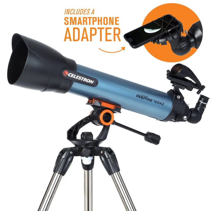 Inspire 100AZ Refractor Telescope by Celestron