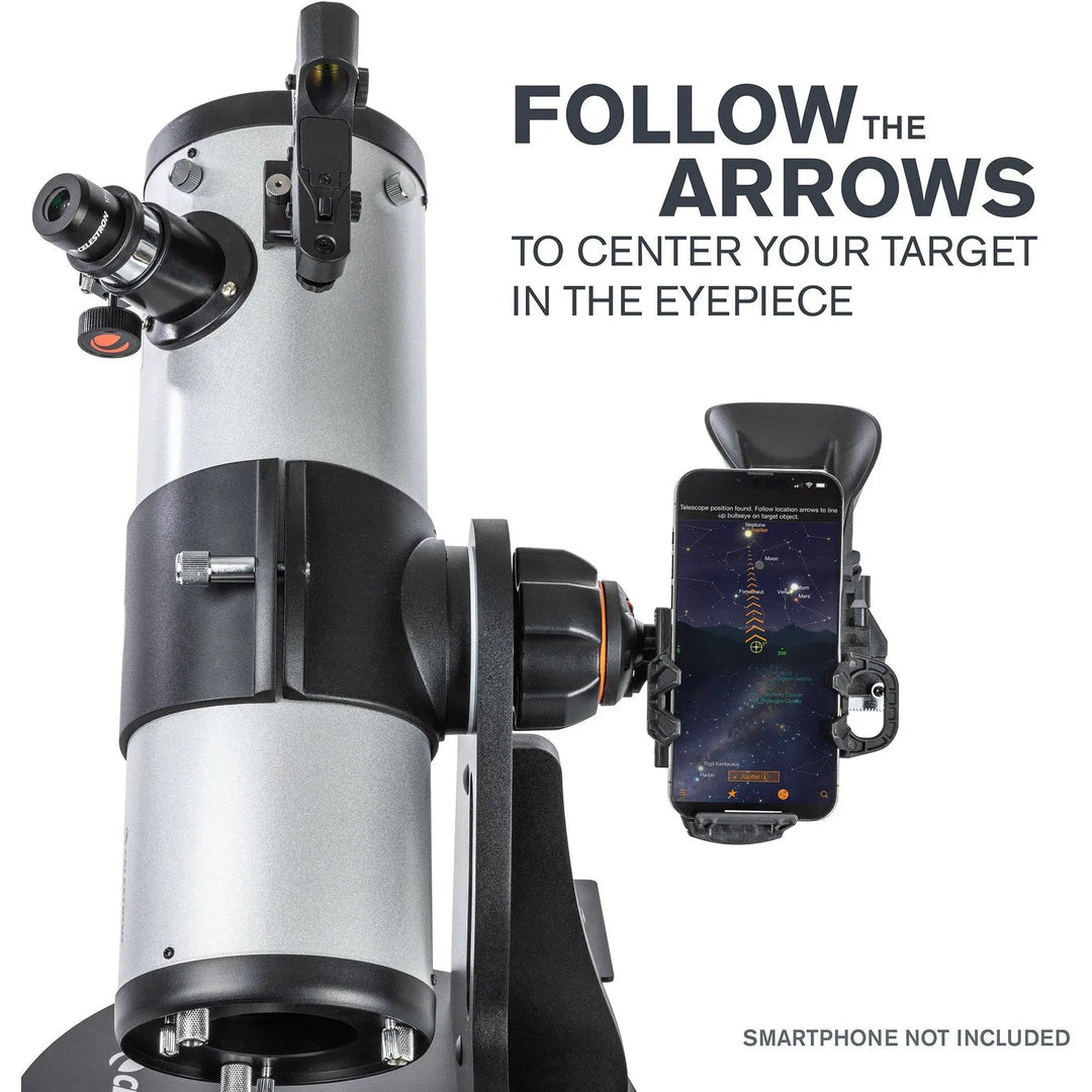 StarSense Explorer 114mm Smartphone App-Enabled Tabletop Dobsonian Telescope by Celestron