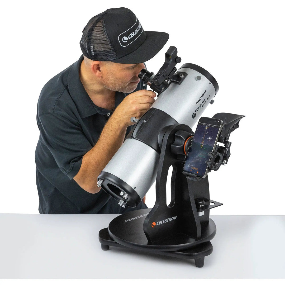 StarSense Explorer 114mm Smartphone App-Enabled Tabletop Dobsonian Telescope by Celestron