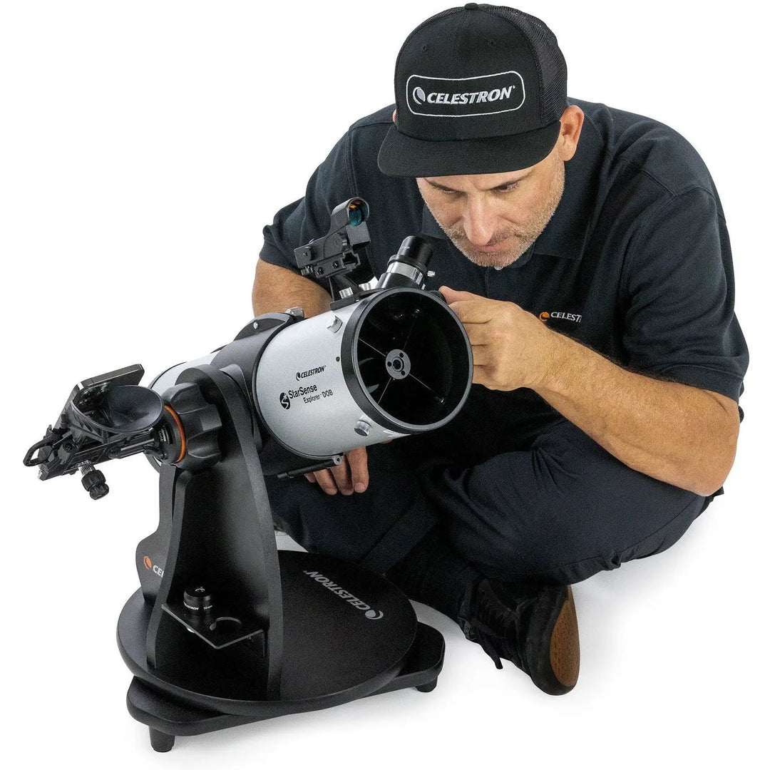 StarSense Explorer 114mm Smartphone App-Enabled Tabletop Dobsonian Telescope by Celestron
