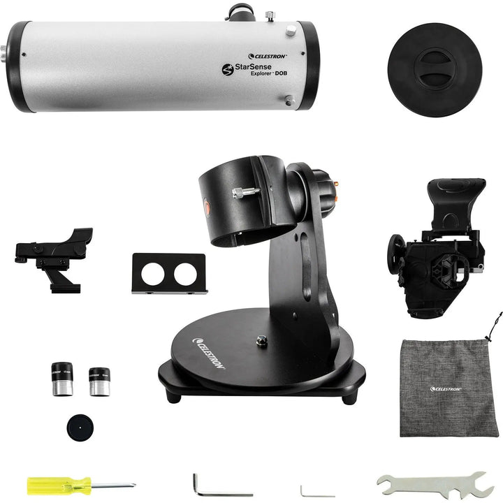 StarSense Explorer 114mm Smartphone App-Enabled Tabletop Dobsonian Telescope by Celestron