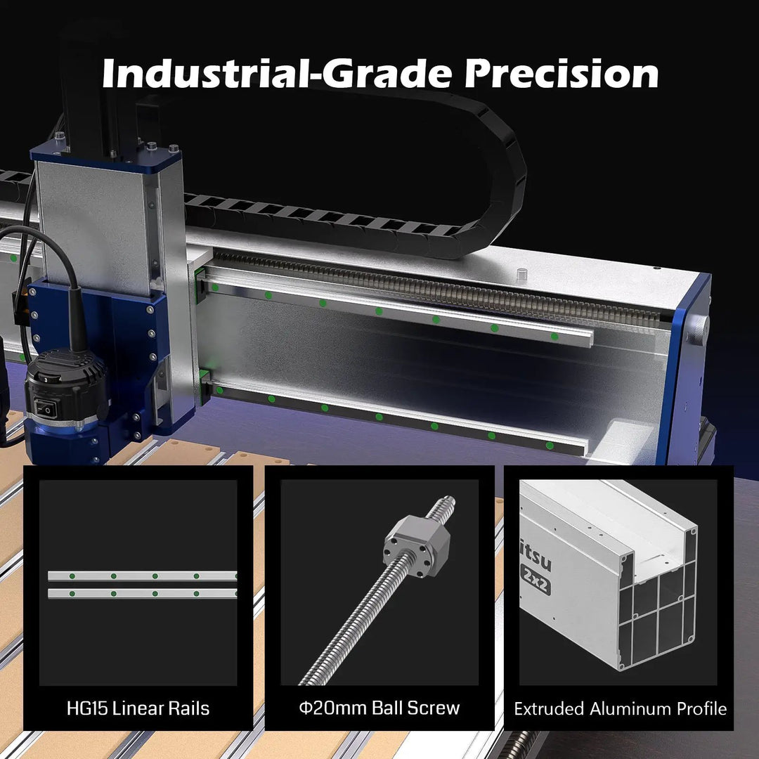 PROVerXL 2x2 CNC Router with Vectric Software, Professional Grade Precision & Pre-Assembled Modular Design by SainSmart.com