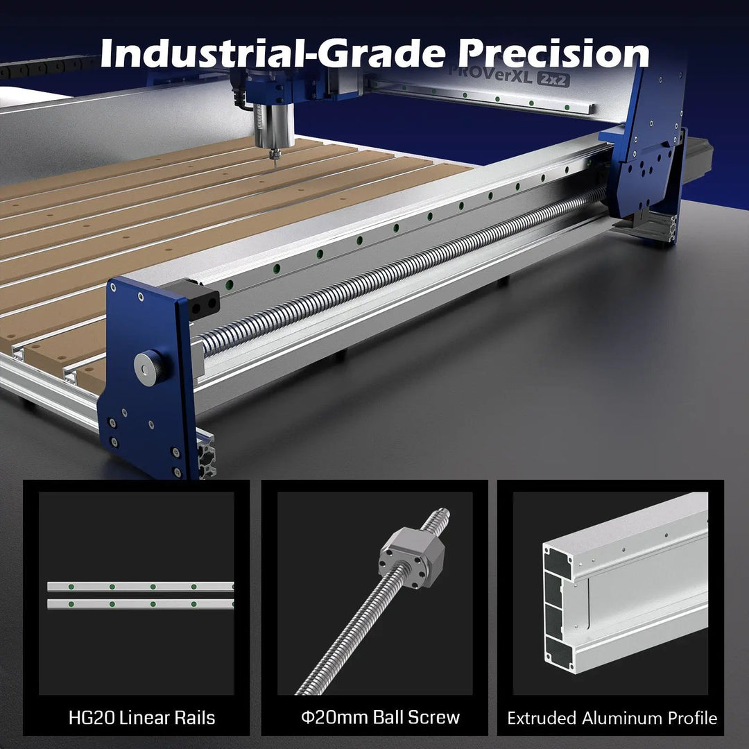 PROVerXL 2x2 CNC Router with Vectric Software, Professional Grade Precision & Pre-Assembled Modular Design by SainSmart.com