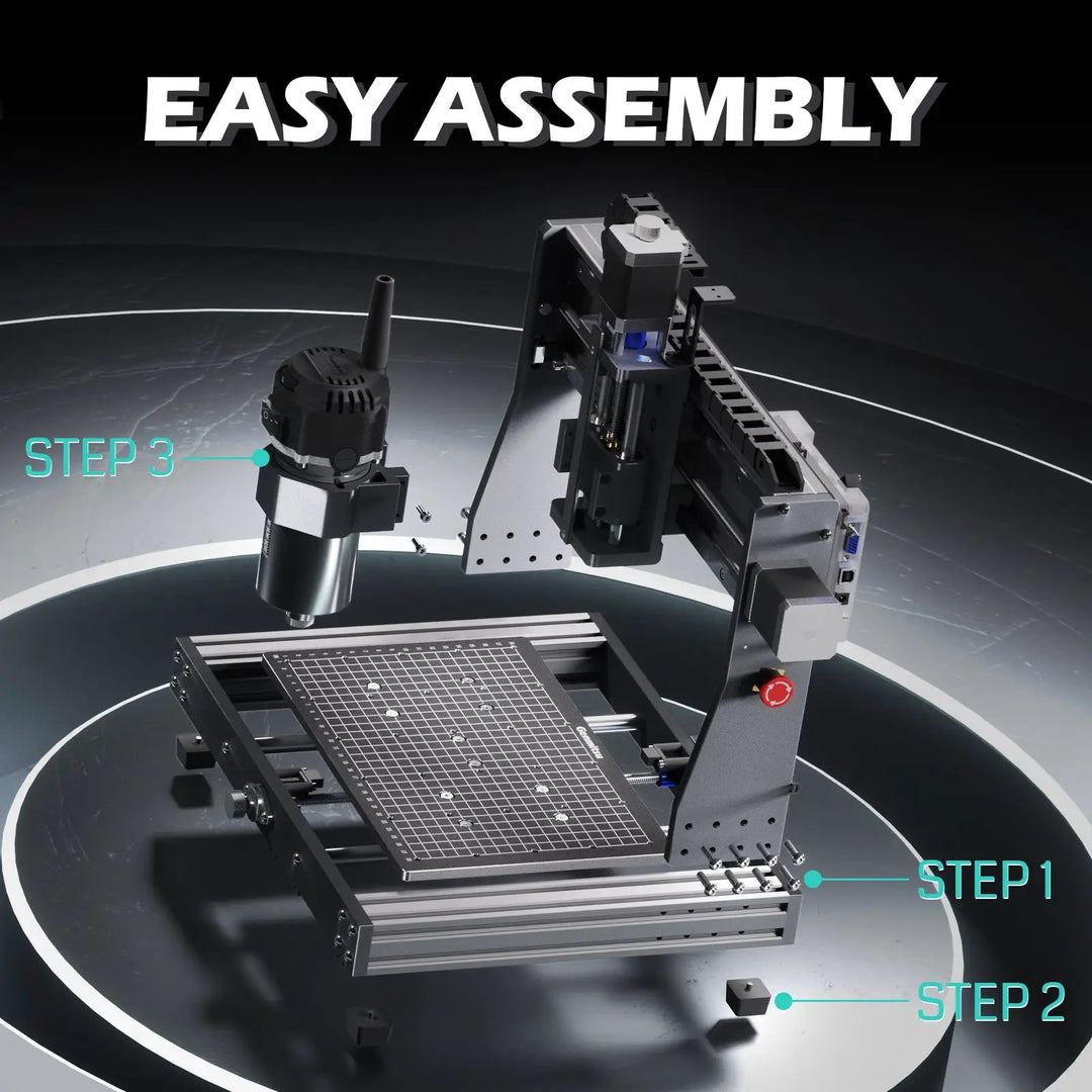 3020-PRO Ultra Desktop CNC Router, 710W Spindle for Metal Carving and Cutting by SainSmart.com