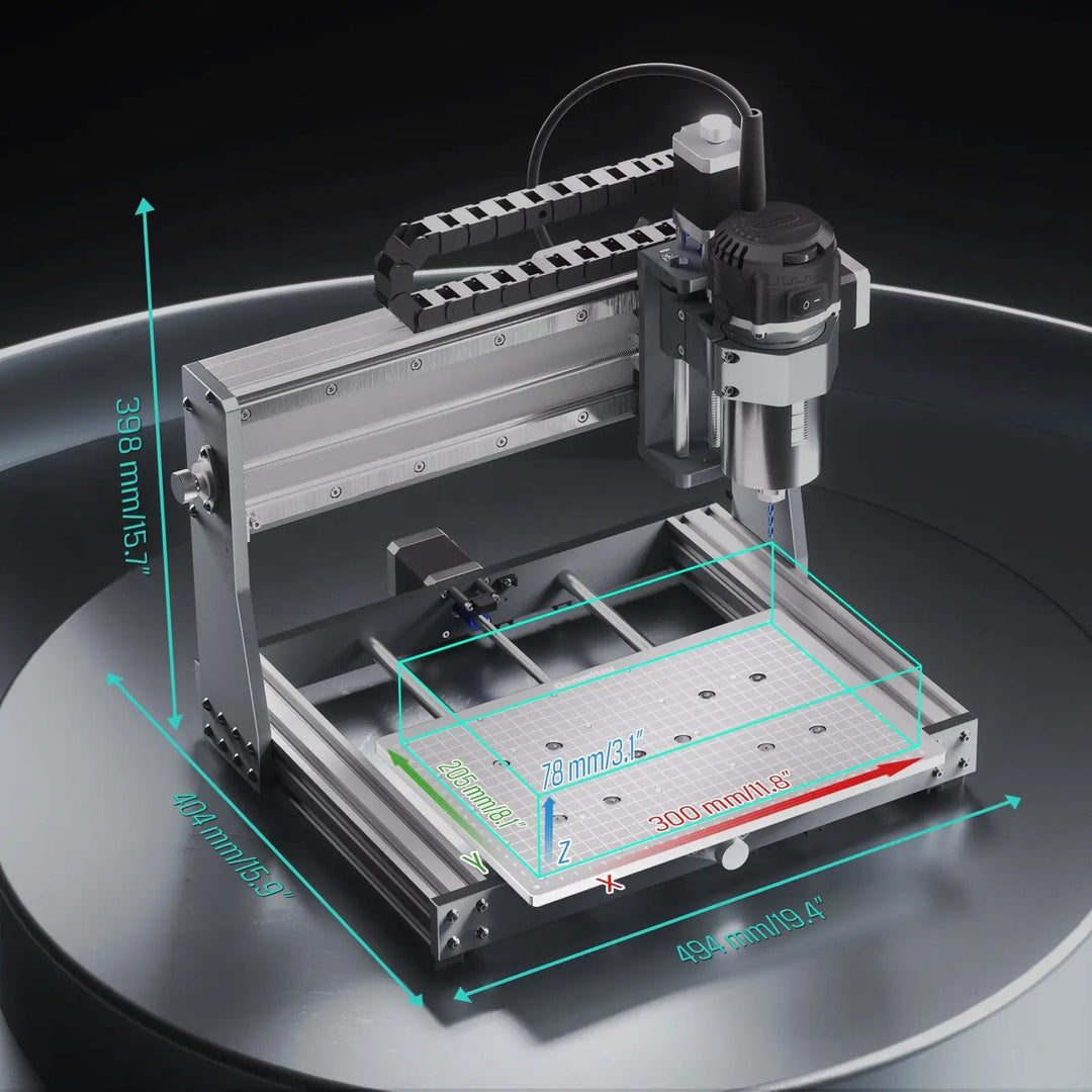 3020-PRO Ultra Desktop CNC Router, 710W Spindle for Metal Carving and Cutting by SainSmart.com
