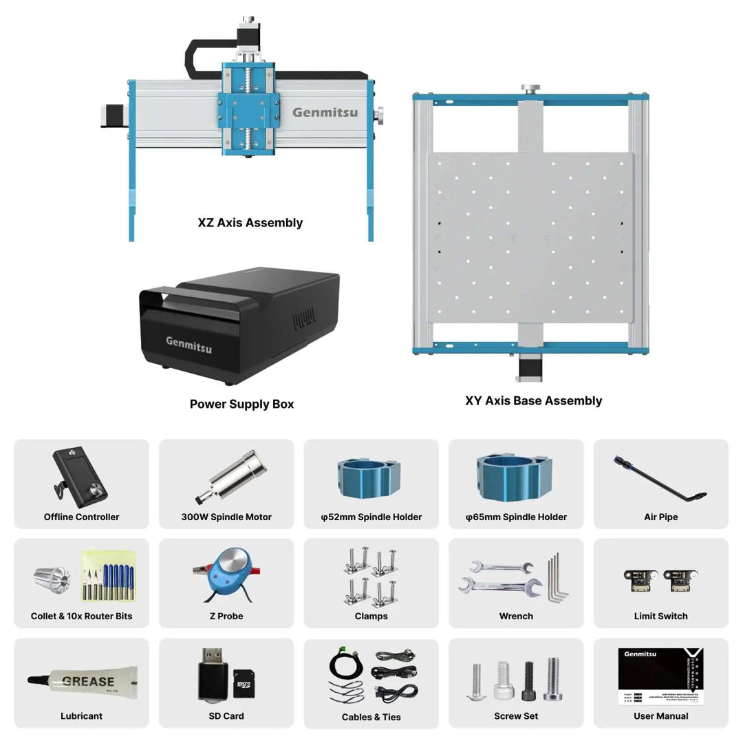 3030-PROVer Ultra Desktop CNC Router for High Precision Metalworking, with Linear Guide & Ball Screw Motion by SainSmart.com