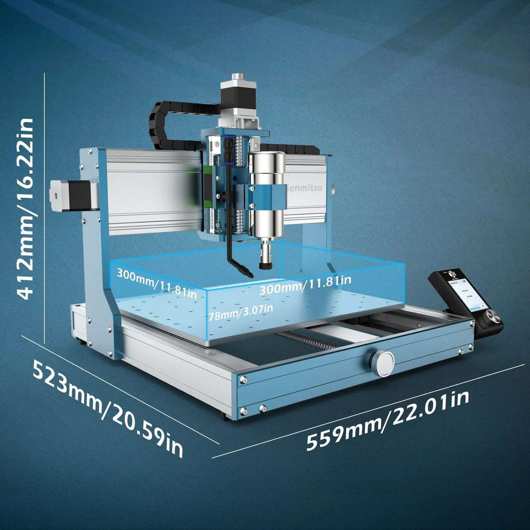 3030-PROVer Ultra Desktop CNC Router for High Precision Metalworking, with Linear Guide & Ball Screw Motion by SainSmart.com