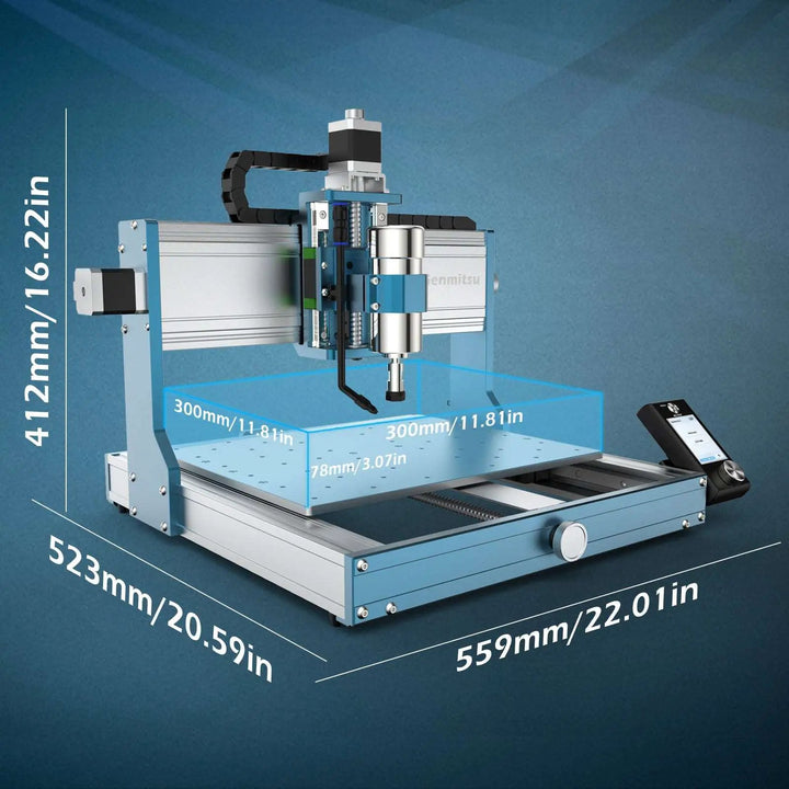 3030-PROVer Ultra Desktop CNC Router for High Precision Metalworking, with Linear Guide & Ball Screw Motion by SainSmart.com