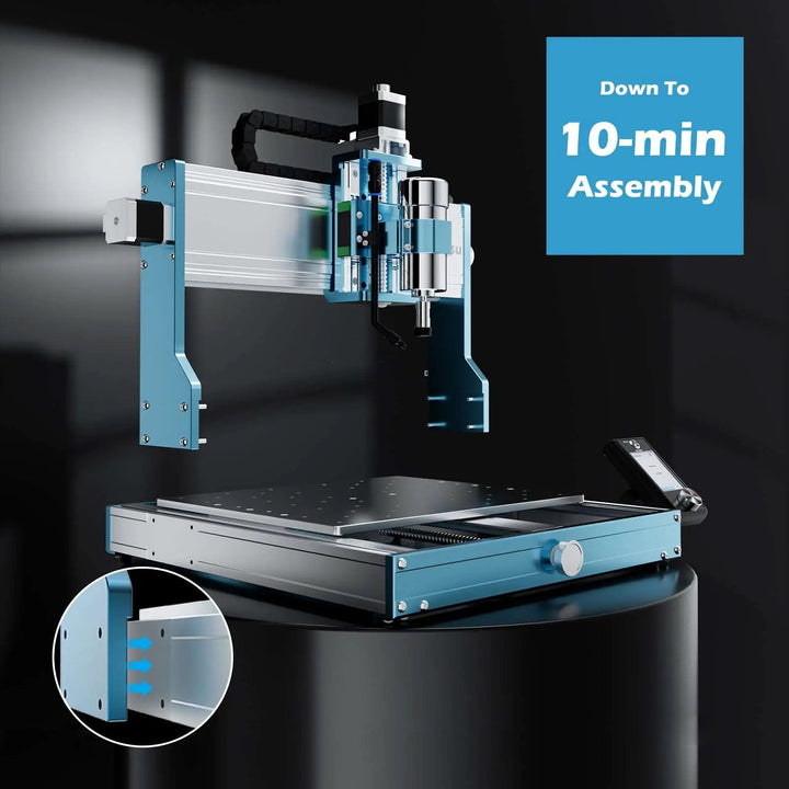 3030-PROVer Ultra Desktop CNC Router for High Precision Metalworking, with Linear Guide & Ball Screw Motion by SainSmart.com