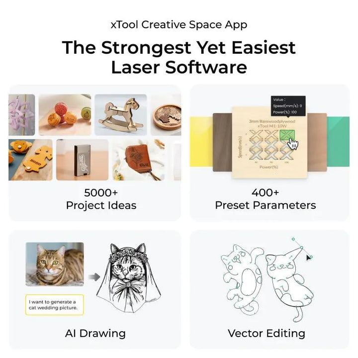 xTool S1 Enclosed Diode Laser Cutter by xTool