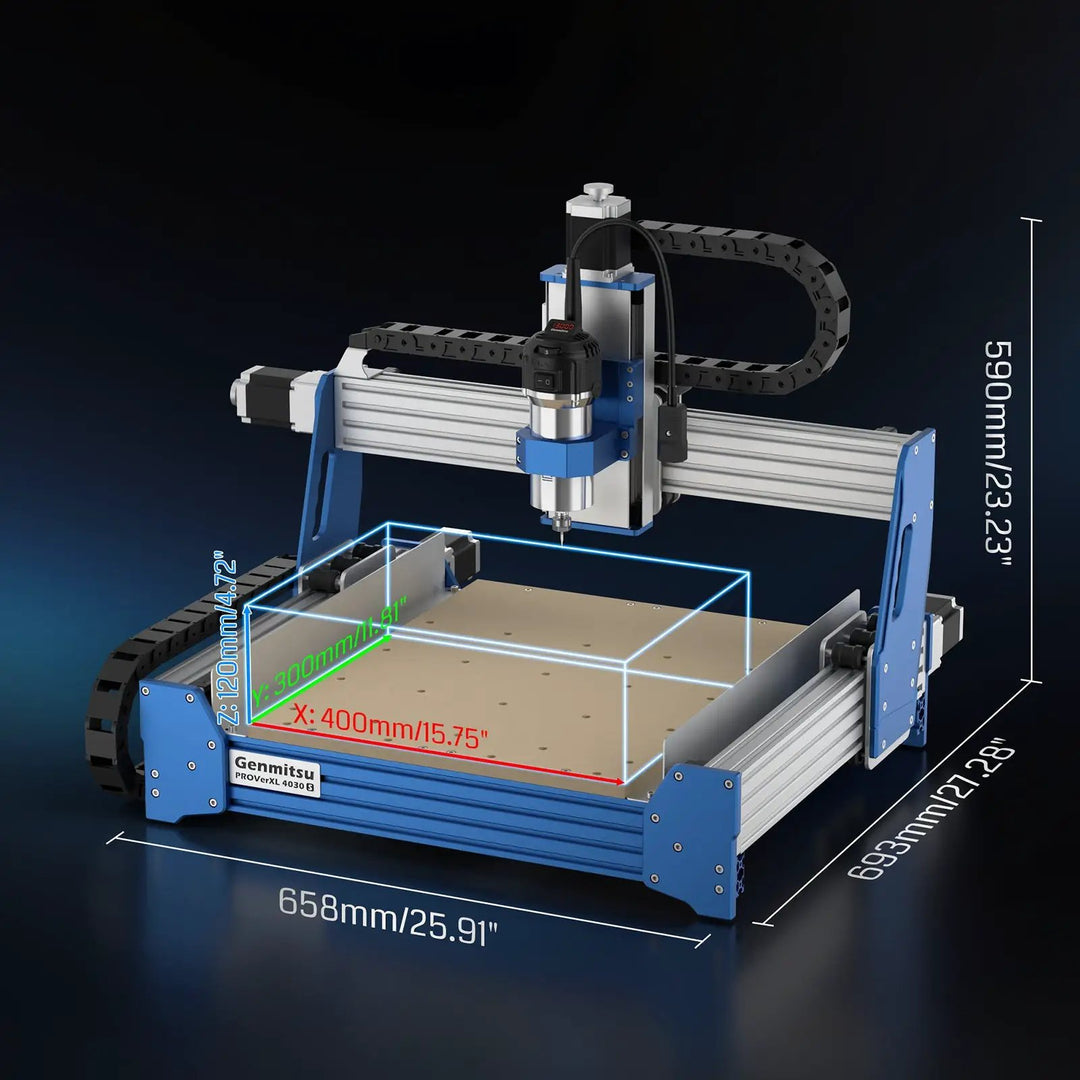 PROVerXL 4030S Desktop CNC Router Machine with Vectric Software, 32 Bit MCU, 710W Spindle by SainSmart.com