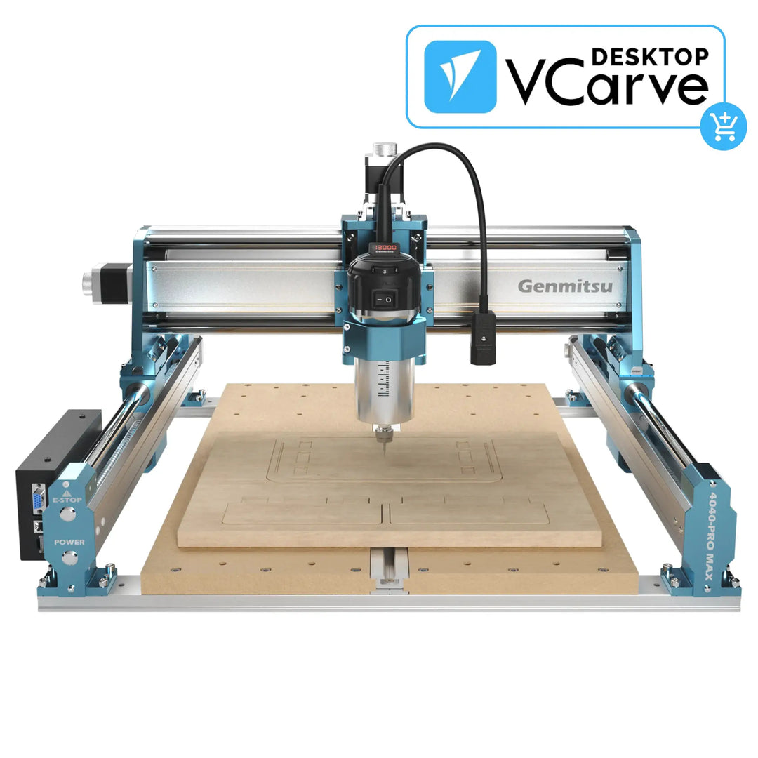 4040-PRO MAX CNC Router Machine with Vectric V-Carve, 710W Trimmer & Linear Rail Driven, Enhanced XZ Axis by SainSmart.com