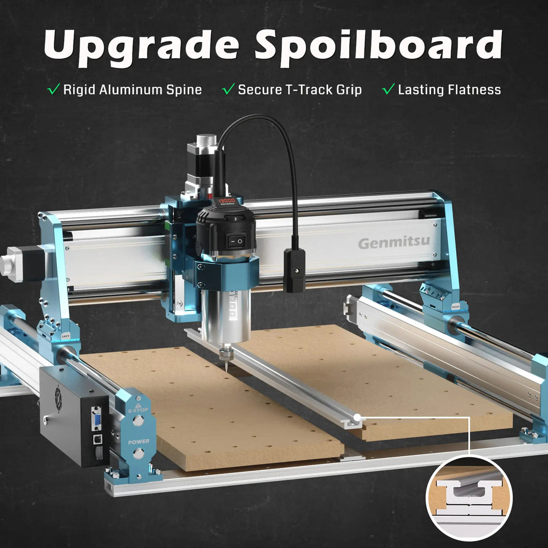 4040-PRO MAX CNC Router Machine with Vectric V-Carve, 710W Trimmer & Linear Rail Driven, Enhanced XZ Axis by SainSmart.com