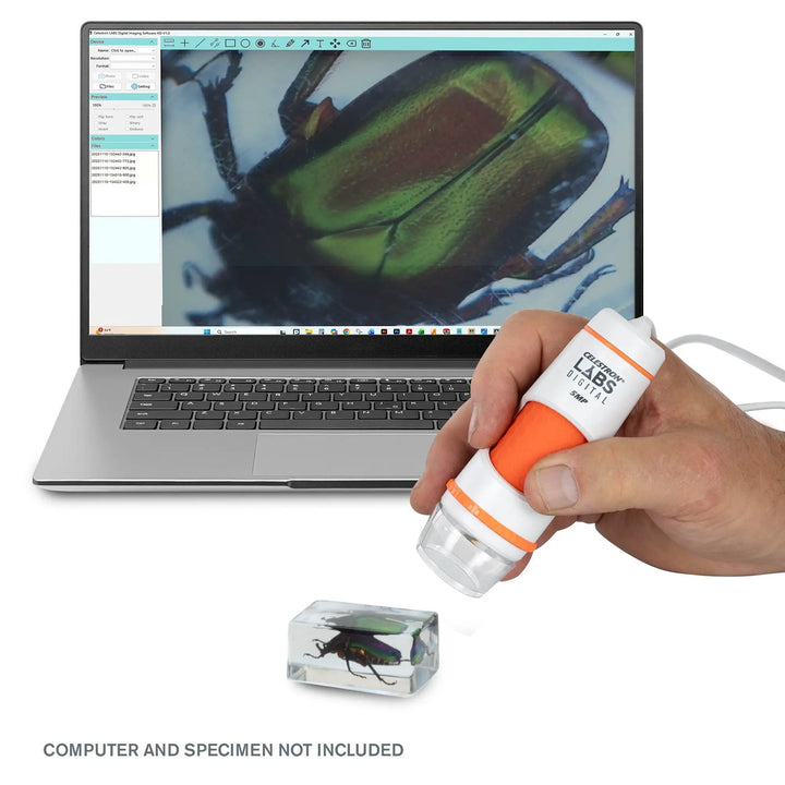 Celestron Labs Digital 5MP Handheld Microscope by Celestron
