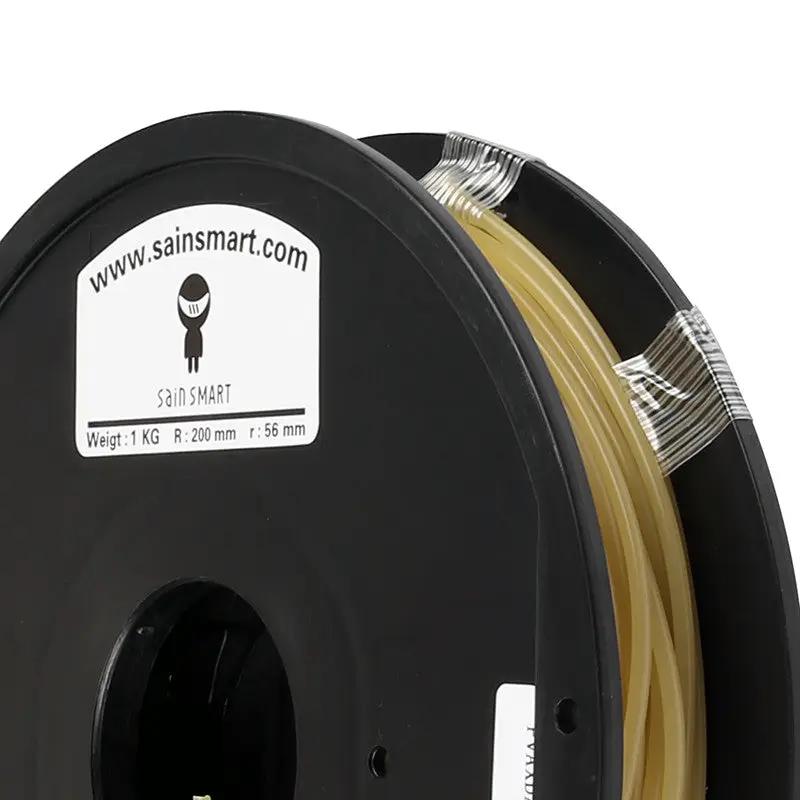 [Open Box] Natural, Water Soluble PVA 1.75mm Filament 0.5kg/1.1lb by SainSmart.com