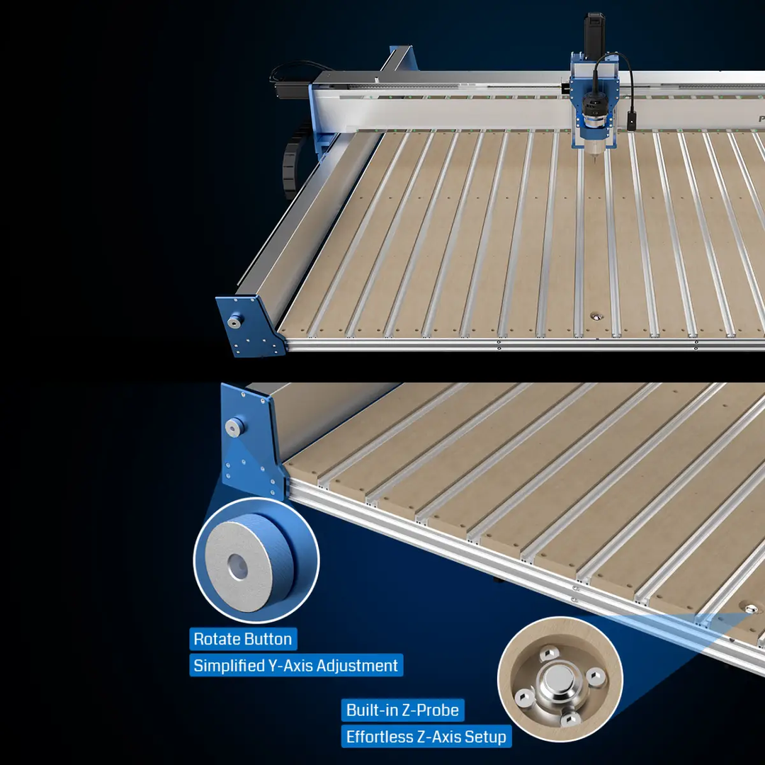 PROVerXL 4x4 CNC Router Machine with Vectric Software, Support Dual Z-Axis, Closed-loop Stepper Motor, Ball Screw Drive System, 1300x1300 Work Area for Wood Metal Carving by SainSmart.com