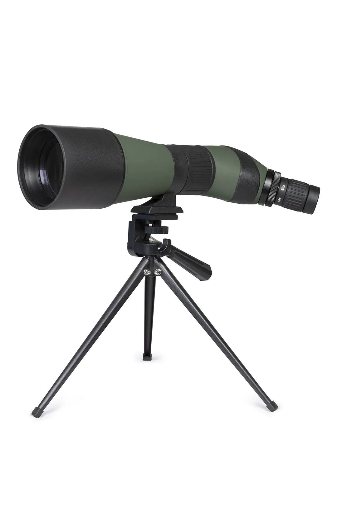 LandScout 20-60x80mm Angled Zoom Spotting Scope with Table-top Tripod and Smartphone Adapter by Celestron