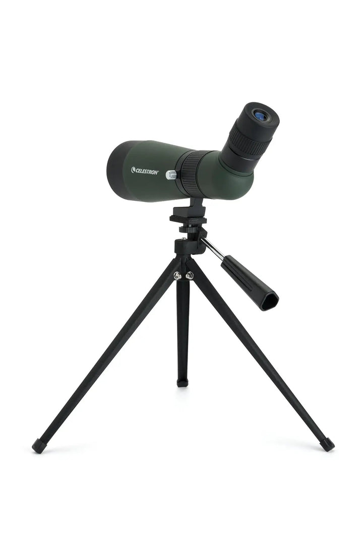 LandScout 12-36x60mm Angled Zoom Spotting Scope with Table-top Tripod and Smartphone Adapter by Celestron