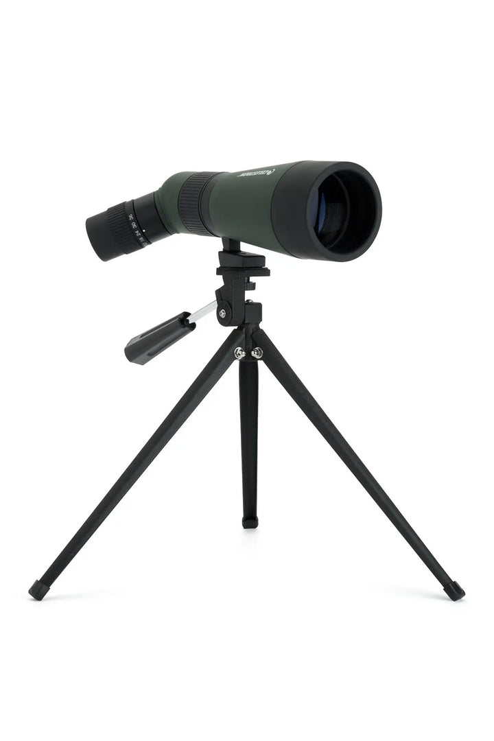 LandScout 12-36x60mm Angled Zoom Spotting Scope with Table-top Tripod and Smartphone Adapter by Celestron