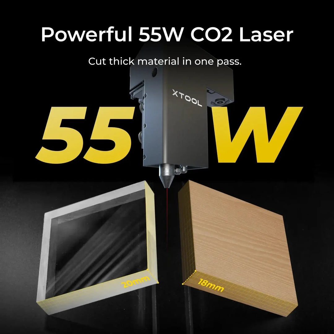 xTool P2S 55W Desktop CO2 Laser Cutter by xTool