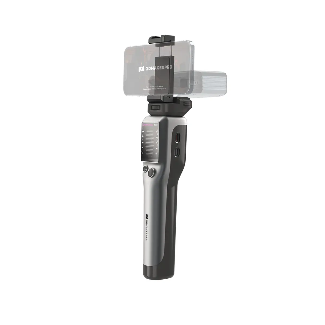 3DMakerpro Smart Grip compatibility diagram showing Moose and Seal scanner attachment