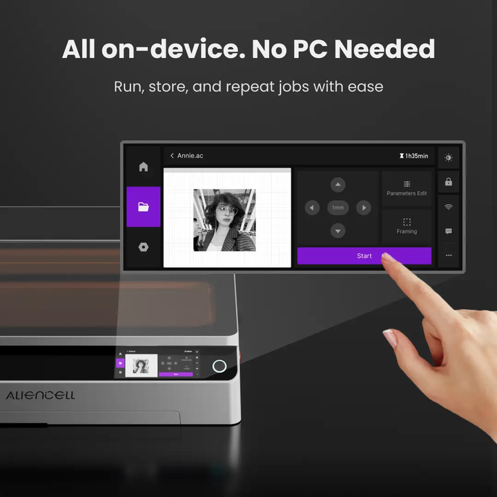 Aliencell X1 Laser Engraver Premium Combo by Aliencell