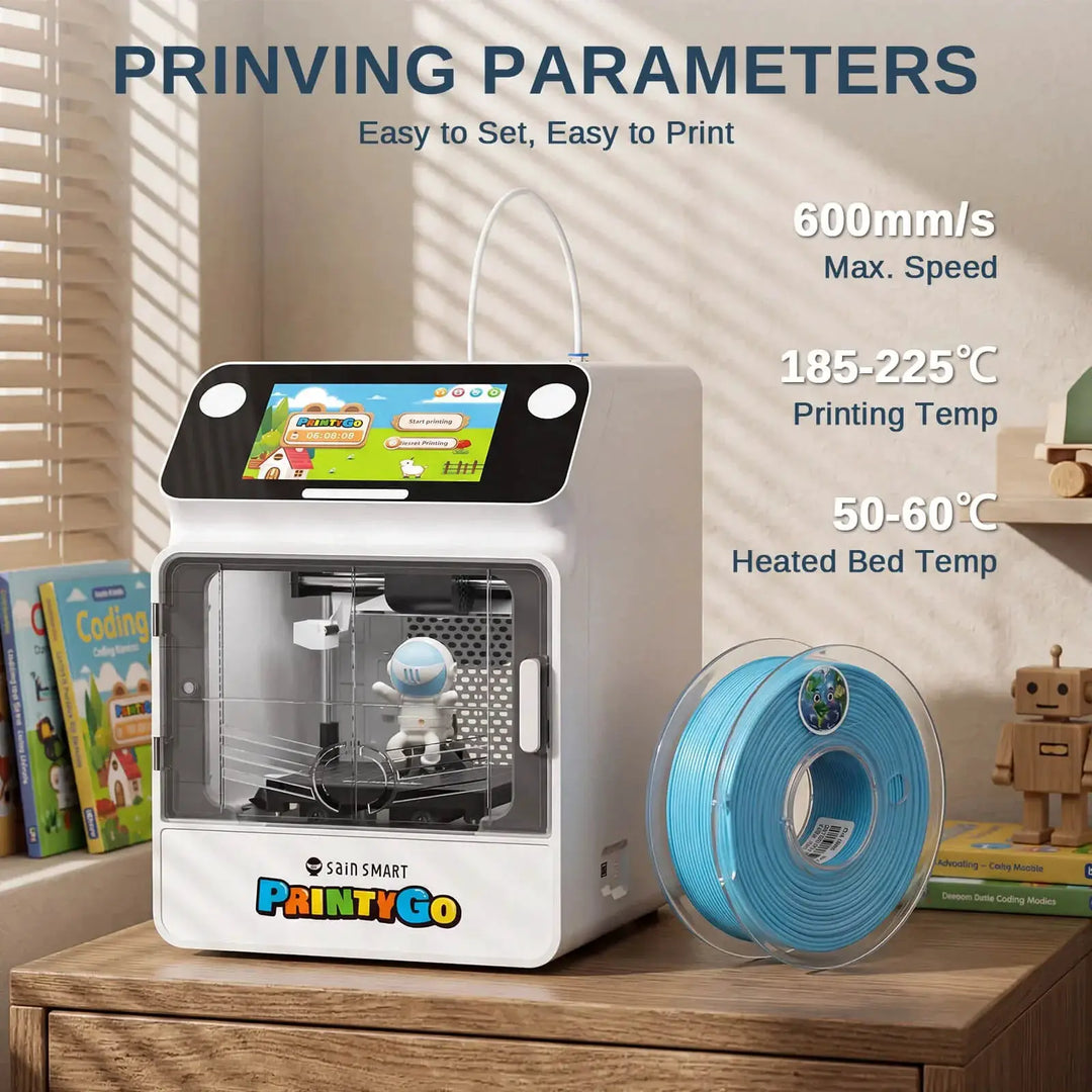 PLA Filament 1.75mm, Planet Explorer 8-Color Mini Spool Bundle, 250g Each, High-Speed PLA, +/-0.02mm Accuracy, Easy-to-Print, Compatible with Most FDM 3D Printers by SainSmart.com