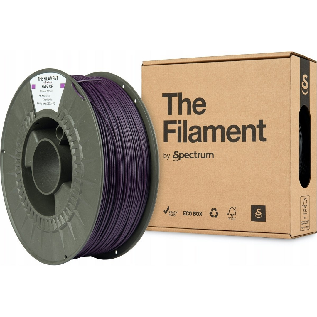 The Filament 3D filament, PETG CF, 1,75mm, 1000g, TF-24111, purpurowy by Spectrum